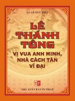 Ebook LÊ THÁNH TÔNG - VỊ VUA ANH MINH NHÀ CÁCH TÂN VĨ ĐẠI