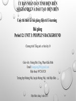 Slide english 10 unit 3 people''''s background _ H.D Cong ft P.K Binh