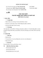 bài Cấu tạo chất - Thuyết động học phân tử chất khí