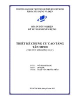 Đồ Án Tốt Nghiệp Kỹ Sư Xây Dựng Khóa 2007-2012 Thiết kế chung cư cao tầng Tân Minh