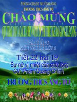 Slide vật lý lớp 6 bài 19 sự nở vì nhiệt của chất lỏng _P.Q Chính