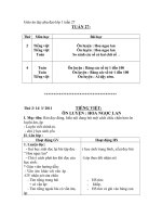 Giáo án dạy phụ đạo lớp 1 tuần 27