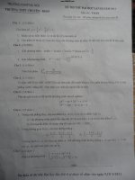 de thi thu dai hoc  THPT chuyen Nguyen Hue-2011-lan 3