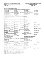 đề kiểm tra kì II lớp 11