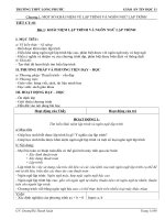 Giáo án Tin học 11 chuẩn KTKN_Bộ 1