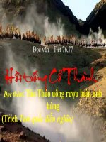 hoi trong co thanh va tao thao uong ruou luan anh hung lop 10 tap 2