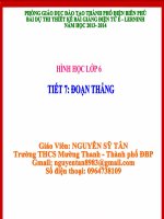 hình học 6 đọan thẳng _N.S Tân
