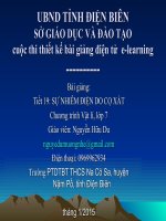 Slide vật lý lớp 7 bài sự nhiễm điện do cọ xát _N.H Du