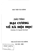 Giáo trình Đại cương về xã hội học