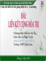 Slide hóa 10 liên kết cộng háo trị _A.N Tuyền