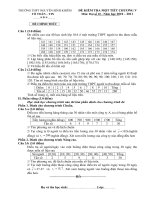 Đề kiểm tra Đại số 10 chương V