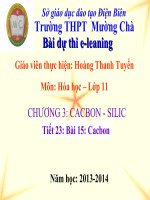 Slide hóa 11 bài 15 cacbon _Gv H.T Tuyến