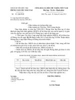 công văn nộp sáng kiến kinh nghiệm