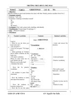 giao an tieng anh 6 chuan kien thuc (3 cot)