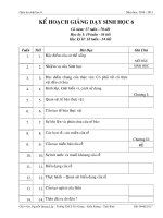 GIÁO ÁN SINH HỌC 6 TOÀN TẬP - laphoachilinh