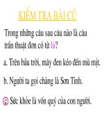 cau tran thuat don khong co tu la