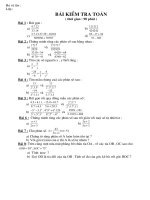 de kiem tra  toan- hoc ki II - 10 - 11