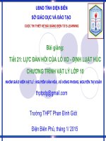 Slide vật lý lớp 10 bài lực đàn hồi của lò xo, ĐL Húc _Hòa, Phong ft Xuân