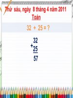 toán tuần 30 bài: Viết số thành tổng các trăm, chục, đơn vị