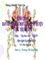 Ôn tập tả cpn vật- tiết 30