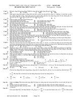 Đề+ĐA thi thử ĐH-2011