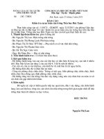 Báo cáo kiểm tra an toàn trường học 2011