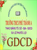 Giáo án GDCD 6 - Bài 11