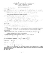 TAI LIEU ON THI TOT NGHIEP SO GD-DT NAM 2010-2011