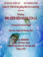 Slide sinh 6 đặc điểm bên ngoài của lá _Gv H.T.P Thảo