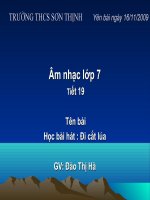 Tiết 17. Đi cắt lúa