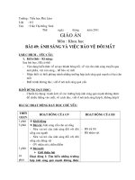 ánh sáng và bảo vệ đôi mắt