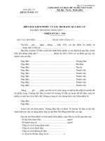 Mẫu biên bản kiểm phiếu và xác định kết quả bầu cử đại biểu Hội đồng nhân dân ........ nhiệm kỳ 2011-2016