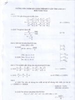 Đề Đáp án thi HSG tỉnh máy tính cầm tay 10-11