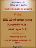 Slide sinh 30 quá trình truyền tin qua xináp _N.V Hải
