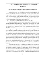 CÁC CHUYÊN ĐỀ THAM KHẢO ÔN THI CỦA XÃ HỘI HỌC TÔN GIÁO