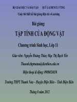 Slide sinh 11 tập tính của động vật _Gv N.h thảo ft M.T.B Yến