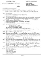 de thi thu dai hoc lan 2 - 2011 - Trường THPT Nguyễn Du