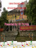 Slide english 10 unit 12 music _V.T Hoa