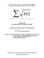 lý thuyết sử dụng ẩn phụ căn thức phần 4