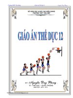 Giáo án Thể dục lớp 12 chuẩn KTKN_Bộ 17
