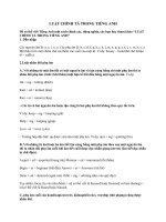 Luật  chính tả trong TA