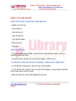 Kế toán doanh thu – chi phí - xác định kết quả hoạt động kinh doanh tại Công ty TNHH TM Và DV Giao Nhận Vận Tải Song Anh