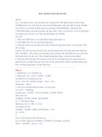 Bài tập kế toán quản trị