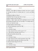 luận văn kế toán  Hoàn thiện kế toán chi phí sản xuất và tính giá thành sản phẩm xây lắp tại Công ty cổ phần đầu tư và xây lắp Thành An 665