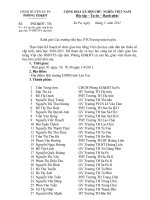 Công văn cử cán bộ, giáo viên đi dự giao lưu Tiếng Việt HSDTTS cấp tỉnh