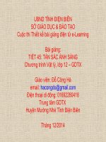 Slide vật lý lớp 12 bài tán sắc ánh sáng _Đ.C Hà