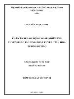 tóm tắt luận án phân tích dao động ngẫu nhiên phi tuyến bằng phương pháp tuyến tính hóa tương đương ngẫu nhiên
