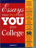 Tài liệu Essays that will get you into college