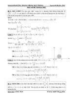 đề thi và đáp án PHƯƠNG TRÌNH ĐƯỜNG THẲNG OXY