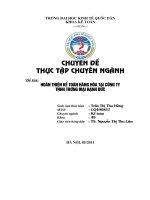 luận văn kế toán  Hoàn thiện kế toán hàng hóa tại Công ty TNHH TM Hạnh Đức